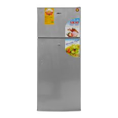 AKAI DOUBLE DOOR REFRIGERATOR 208L SILVER RF100A-210