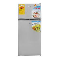 AKAI FRIDGE DOUBLE DOOR 127L SILVER RF108A-127L