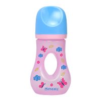 Momeasy Wide Neck Feeding Bottle 5oz With Hole Handle