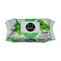 Papilion Aloe Vera Wet Towels 100 Sheets Wth Cap