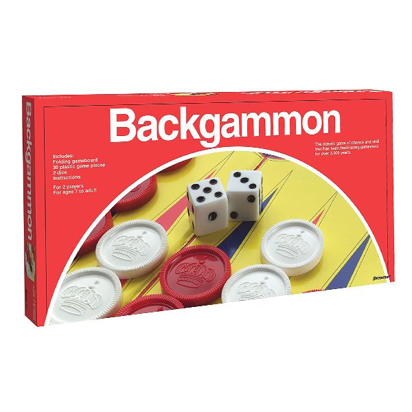 PRESSMAN BACKGAMMON WITH FOLDING BOARD PRE-2014-12A