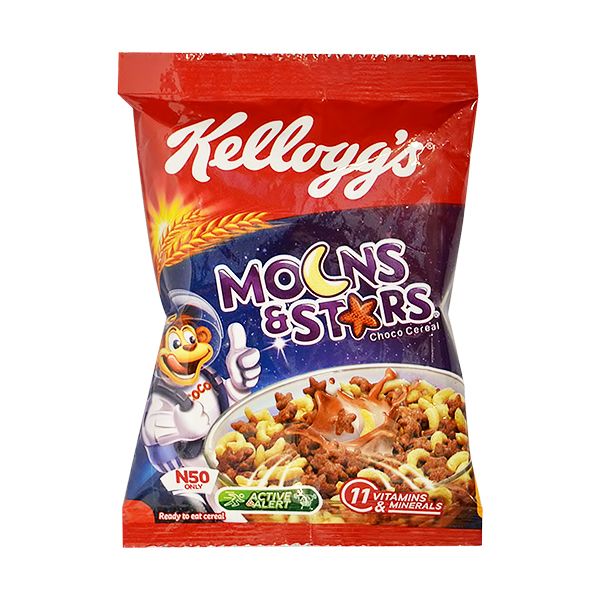 KELLOGG'S MOONS & STARS CHOCO CEREAL 28G  