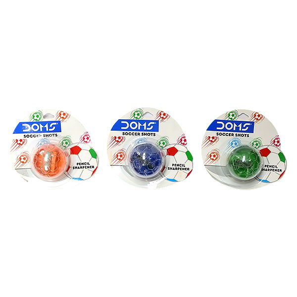 DOMS SOCCER SHOT PENCIL SHARPENER BLISTER 1PC 
