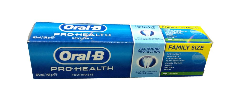 ORAL B TOOTHPASTE FRESH MINT FAMILY SIZE 125ML