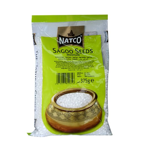 NATCO SAGOO SEEDS MEDIUM 375G R7092