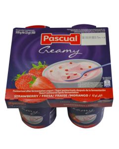 PASCUAL YOGHURT STRAWBERRIES 125G X 4