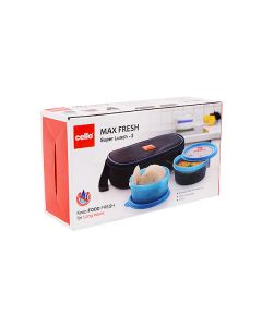 CELLO LUNCH BOX WITH POUCH PLASTIC SUPER-LUNCH-2