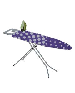 CAROLINA IRONING BOARD WITH IRON STAND 4-LEG OPENSIZE 33X110CM METAL/FABRIC 3.1KG MIXED COLOURS
