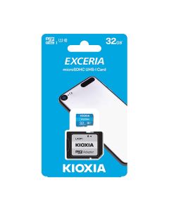 KIOXIA 32GB MICRO SD CARD WITH ADAPTOR BLUE