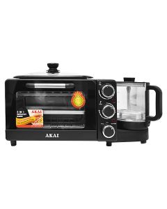 AKAI BREAKFAST MAKER 3 IN 1 9L BLACK 