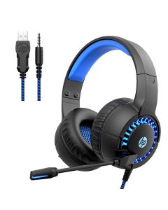 HP STEREO HEADSET/HEADPHONE WITH USB + LED + MIC BLACK 