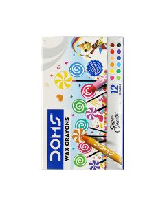DOMS WAX CRAYONS SET 12PCS