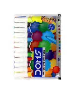 DOMS MINI WATER COLOR PEN DISPLAY 12 SHADES 