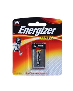 ENERGIZER BATTERY 9V ALKALINE MAX9V OLT 1X12PK