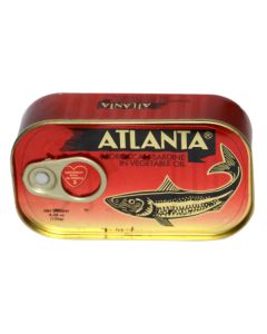 ATLANTA SARDINES IN VEGETABLE OIL 125G 