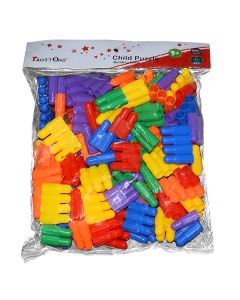CHILD PUZZLE BUILDING BLOCK 6  MIXED DESIGNS