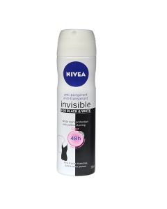 NIVEA FEMALE DEO SPRAY INVISIBLE BLACK & WHITE 150ML
