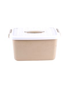 PLASTIC STORAGE BOX WITH COVER  35X24X19CM