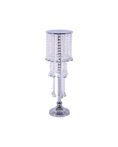 CRYSTAL DECORATION STAND SILVER