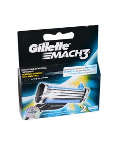 GILLETTE MACH 3 2 CARTRIDGES ( 3 BLADES )