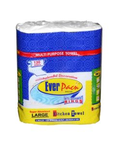 EVERPACK PAPER NAPKIN / KITCHEN TOWEL LARGE SIZE 2 ROLLS