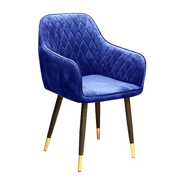 navy suede chair