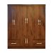 WARDROBE 8DOORS 2DRAWERS WITH LEGS COFFEE B27-101