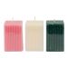 AROMA RIBBED CANDLE RECTANGLE ASSORTED 15HRS BURNING ST5575