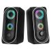 HP MULTIMEDIA SPEAKER WIRED WITH LED LIGHTING BLACK 