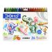 DOMS WAX CRAYONS 24+2 SHADES JUMBO 