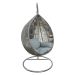 1 SEATER SWING CHAIR EGG SHAPED CREAM WITH STAND FL1026-2