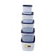 Container Set 5pcs Super Seal Deluxe 22115/22495