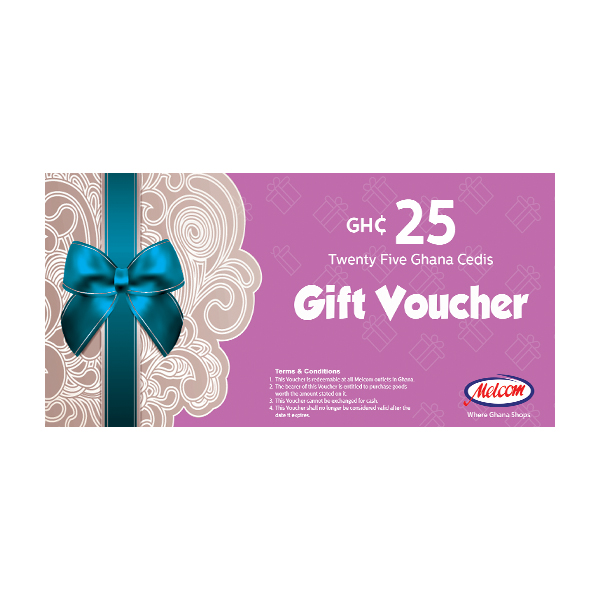MELCOM GIFT VOUCHERS GHC 25