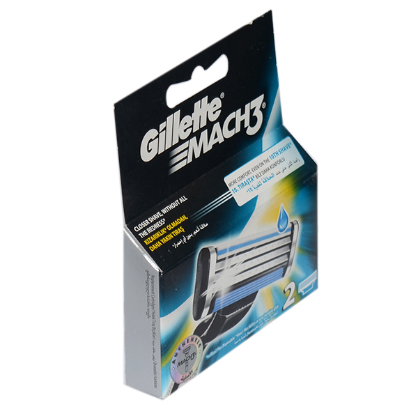 GILLETTE MACH 3 2 CARTRIDGES ( 3 BLADES )