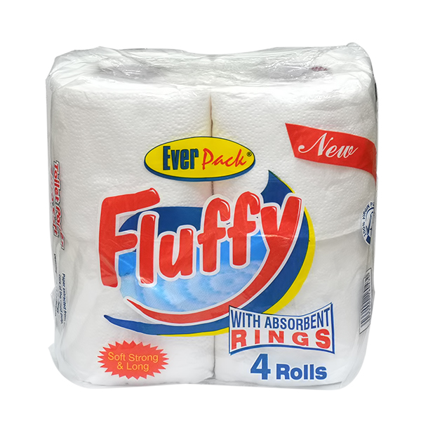 EVERPACK TOILET ROLL FLUFFY 4 ROLLS 