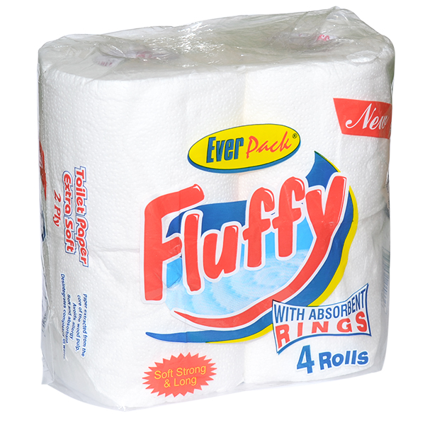 EVERPACK TOILET ROLL FLUFFY 4 ROLLS 