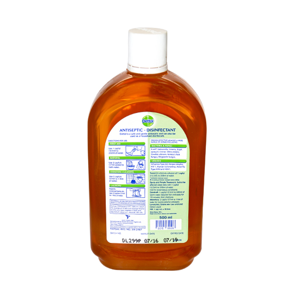 DETTOL ANTISEPTIC LIQUID 500ML  